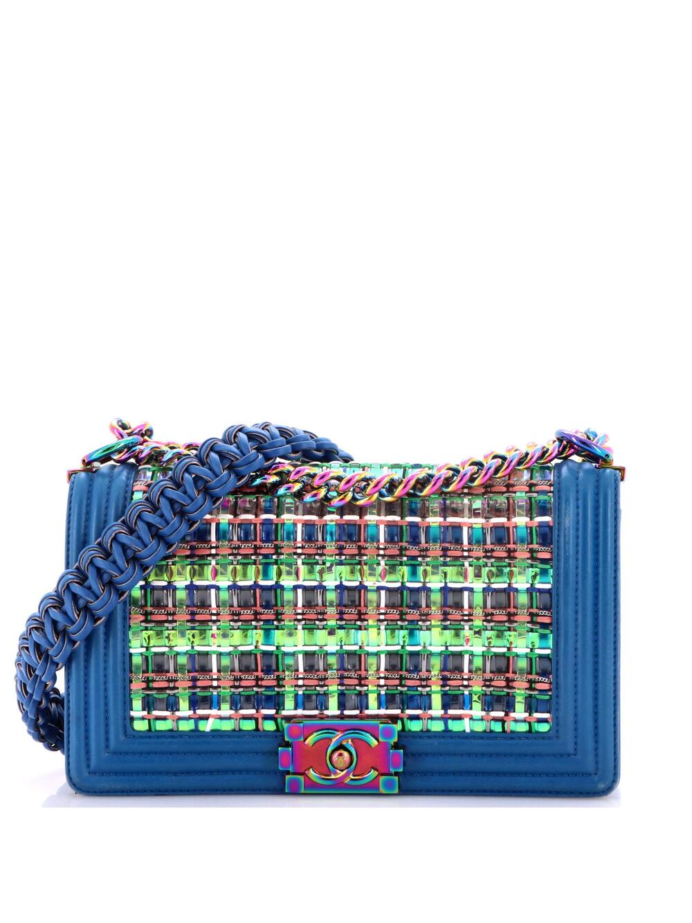 Chanel Boy Flap Bag Woven Pvc With #264230C34B
